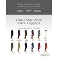 thumbnail image 2 of MeMoi Lisse Chino Cotton Blend Leggings - Womens - Female (L-XL, Ivory), 2 of 7
