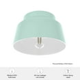 thumbnail image 7 of Hunter - Cranbrook 1-light Mint, Medium Size Flush Mount Light, Dimmable, Modern Style, Bell Shaped, for Bedrooms, Dining, Living Rooms - 19171, 7 of 7