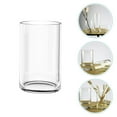 thumbnail image 3 of HLONK Vase Cylindrique en Verre Transparent 10”, 3 of 11