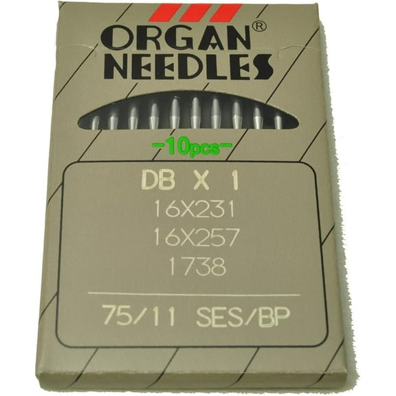 Teamwork Organ Sewing Machine Needles DBx1 Size 75/11BP 10PCS