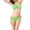 Green, variant on Women's Swimsuit Two Piece Bikini Set Retro High Cut Sleeveless Push Up Padded Beachwear Vacation Pool Party Tankini, Blue L