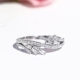 thumbnail image 3 of Jumpingount Anillo de mujer brillante curvo decorativo nudillo joyería Metal elegante mano decoración boda fiesta compromiso Casual Ropa, zapatos y accesorios Miscelánea talla 7 Jumpingount AP017336-02, 3 of 6