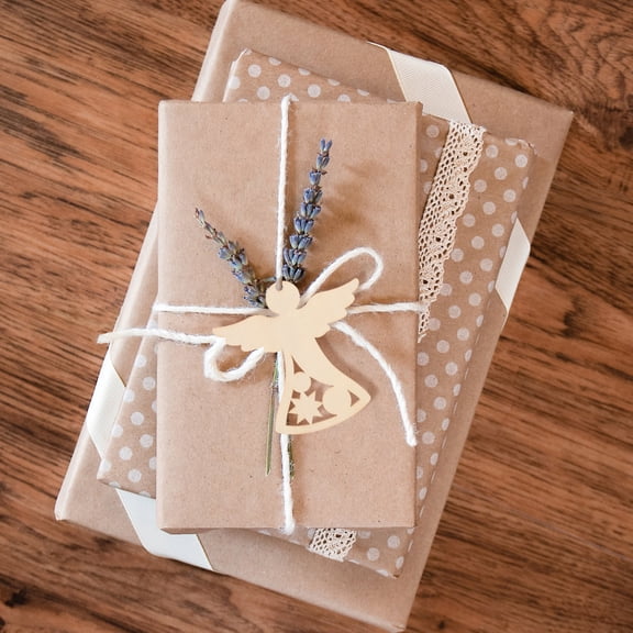 HONMEET 30pcs Christmas Angel Wooden Craft Pieces Paintable Ornaments for Holiday Decorations and Projects