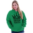 thumbnail image 3 of St Patricks Day Irish Princess Women Plus Size Graphic Pullover Hoodie Brisco Brands 5X, 3 of 5