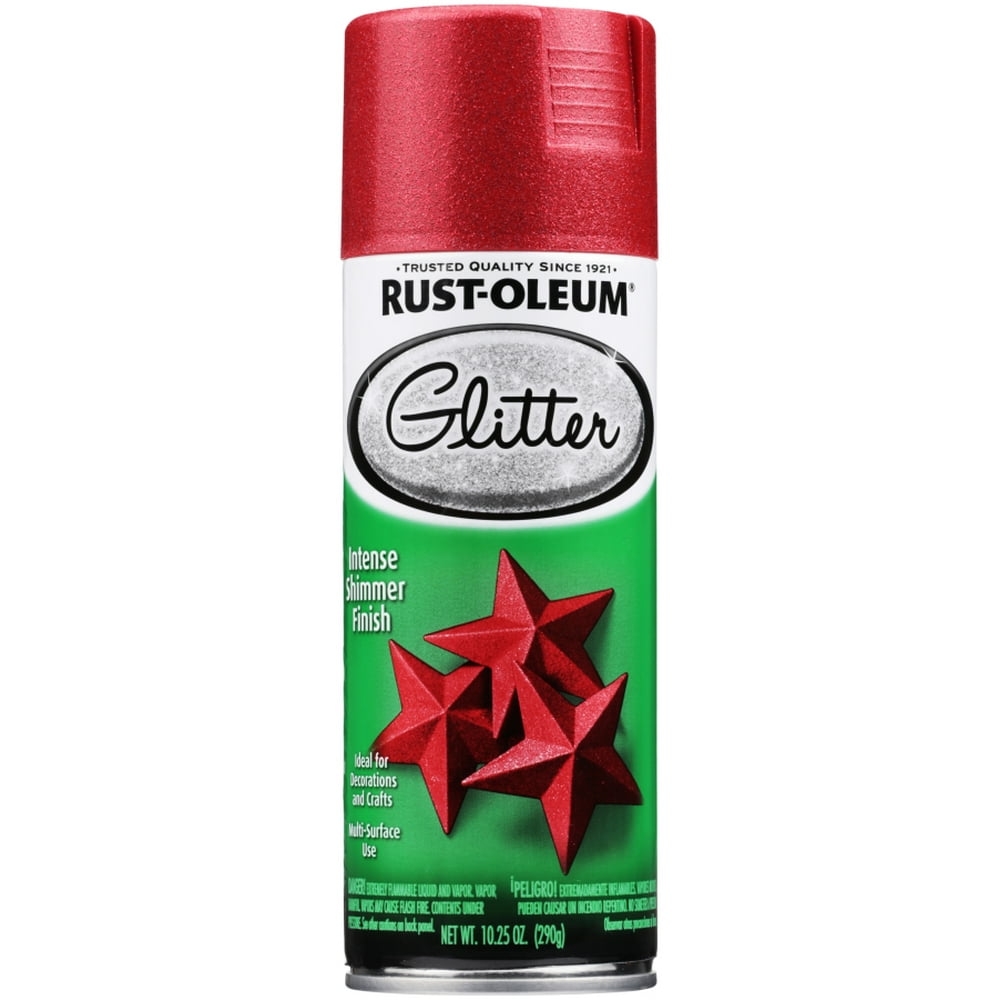 Red, RustOleum Specialty Glitter Spray Paint, 10.25 oz