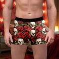 thumbnail image 2 of JHHLSF Men's Casual Briefs With Valentine's Day Print Comfortable Breathable Underwear For Daily Wear Wine,M, 2 of 4