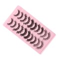 thumbnail image 3 of Juego de 10 pestañas postizas hechas a mano con rizo DD, multicapa, para mujer, 3 of 14