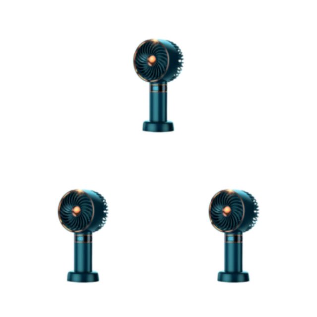 Cateissary Mini ventilador de USB recargable ligero ABS ajustable 5 ventiladores de engranajes potentes herramientas de refrigeración de aire de Type1 NO1