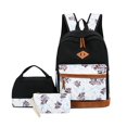 thumbnail image 1 of Conjunto de tres mochilas de ocio HuiXinOu, mochila de estudiante de gran capacidad, mochila floral, mochila adecuada para la escuela, viajes y salidas., 1 of 2