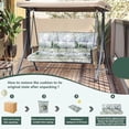 thumbnail image 4 of YLLN Porch Swing Cushions, Patio Furniture Cushions With 4" Thicken Backrest, Waterproof & Machine Washable, with Ties, Bench Cushions For Outdoor Furniture（40"x63"Bamboo）, 4 of 7