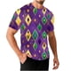 thumbnail image 2 of Ceisia Men's Loose Fit Mardi Gras Print T-shirt Short Sleeve Round Neck Festival Casual Daily Summer Tee Tops Purple M Gifts, 2 of 8