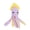 Pink Purple, variant on PrimeGo Ocean Animal Dog Toy Plush Squeaky Dog Chew Toy Textured Fabric Stuffed Animals for Small Medium Dogs Chewing Puppy Teething
