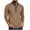 Khaki, variant on VSSSJ Men's Henley Shirt Long Sleeve Button Up Henley Tops Casual Slim Fit Raglan Crew Neck Lightweight Underwear T Shirts Black XXXL