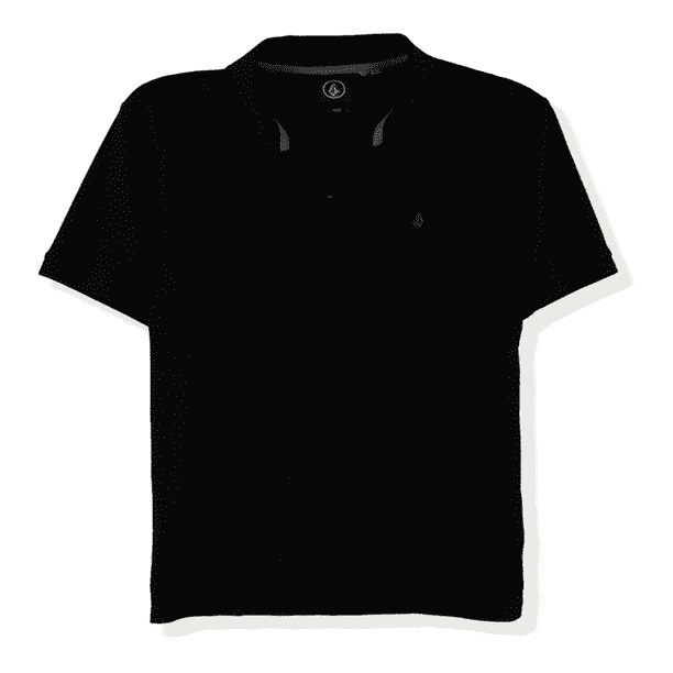Polo de Rugby Volcom Solid Logo para hombre negro grande