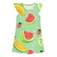 thumbnail image 1 of HNMKIU Robes d'Été pour Filles à Manches Volantées Tenue Décontractée pour 3-10 Ans pour la Maison et les Activités Extérieures Conception Légère et Confortable Options d'Entretien Faciles Disponibles, 1 of 2