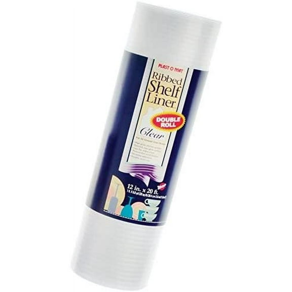 Warp'S Ribbed Shelf Liner 24" W X 10ft. L Non Adhesive Clear