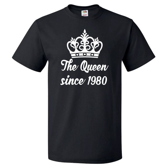 46th Birthday Gift For 46 Year Old Queen Since 1980 T Shirt