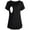 Black, variant on Celivon Womens Maternity Nursing Tops Short Sleeve Rushed Hem Breastfeeding Shirt Flattering Comfy Pregnancy Clothes