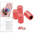 thumbnail image 3 of funtasica 4 Pcs Bouchons de Valve de Pneu Bouchons d'Air pour Camions SUV Motos Rouge, 3 of 9