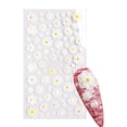 thumbnail image 2 of opvise Nail Sticker Lace Design 5D Engraved Nail Art Decoration Manicure White Rose Flower Tips for Female, 2 of 8