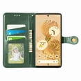 thumbnail image 3 of Dteck for Google Pixel 6 Case, Magnetic Premium PU Leather Flip Folio Wallet with Card Slot Stand Cover, green, 3 of 6