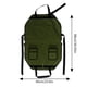 thumbnail image 3 of Delantal y bolso de exterior multifuncional - Lona duradera, 34,65x23,6 pulgadas, verde - Picnic, acampada, barbacoa, almacenamiento de leña con bolsillos, 3 of 9