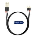 thumbnail image 2 of J&D 6ft 1/4" to RCA Stereo Audio Cable - Gold Plated - Standard - Connect, 2 of 7