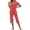 Red, variant on Tnhcen Short Sleeve Top Capri Pants Sleepwear Lounge Set Women'ss 2 Piece Pajama Sets Cotton Pj Set S-2XL