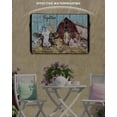 thumbnail image 6 of Outdoor TV Cover 60 to 65 Inch Weatherproof, Farmhouse Waterproof TV Screen Protector for Outside Decor with Zipper and Pocket 58"L x 37"H , Barn Horse Sheep Cat Pig Animal Blue Brown, 6 of 7
