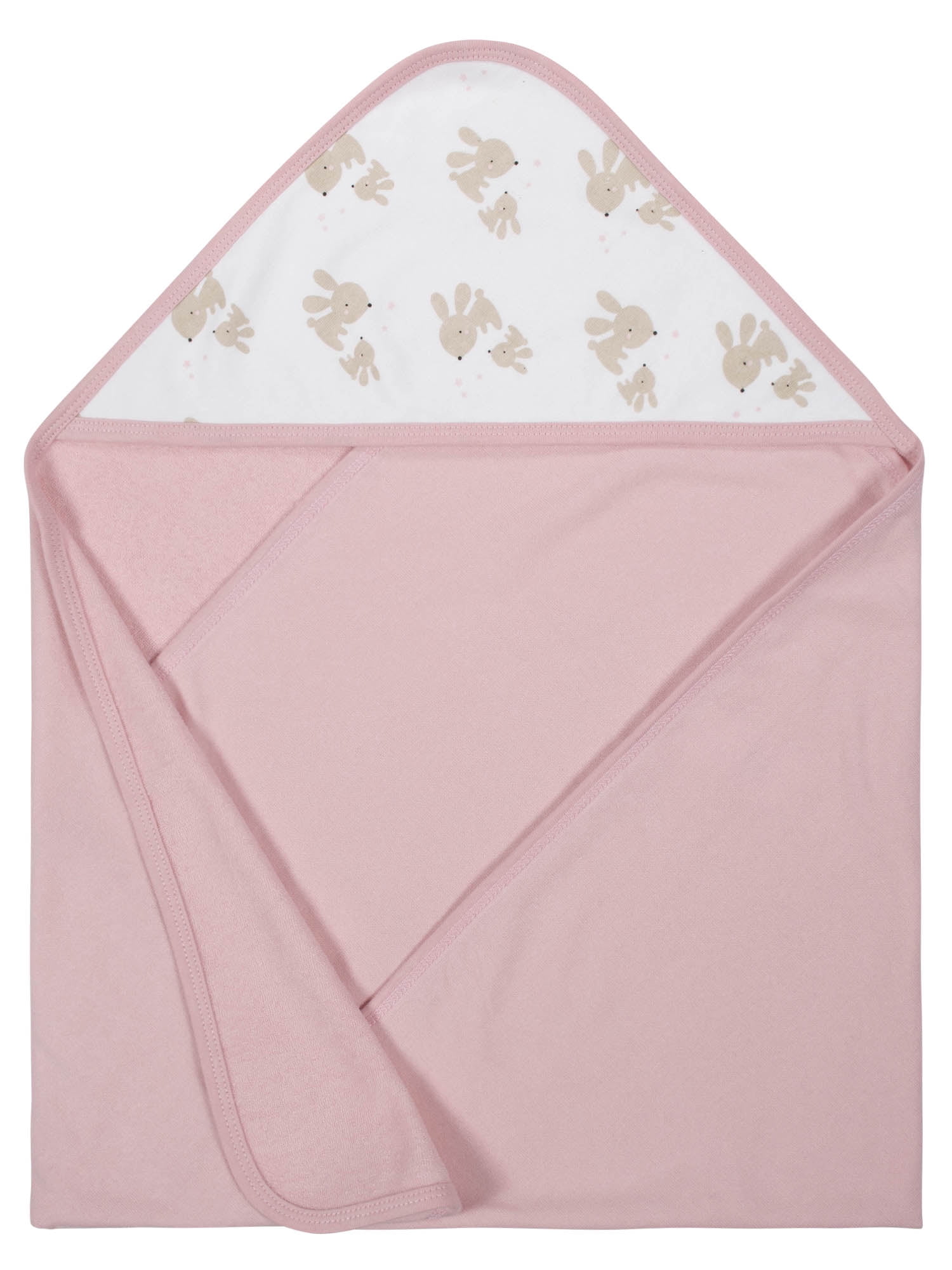 Wonder Nation Baby Girls Hooded Towel and Washcloth Set, 12-Piece