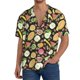 thumbnail image 1 of Fotbe Fruits Camisa Estampada de Manga Corta para Hombre, Casual de Verano, Estilo Playero, Sin Arrugas-Small, 1 of 5