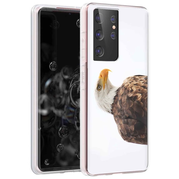TalkingCase Slim Phone Case for Samsung Galaxy S21 Ultra 5G, S30 Ultra, (Not S21,S21+), Eagle Photo Print, Lightweight,Flexible,Soft, USA