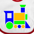 thumbnail image 4 of Inktastic Cute Colorful Train Boys or Girls Baby Bib, 4 of 4