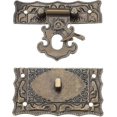 thumbnail image 1 of 2 Sets Wooden Box Box Rectangle Lock Hasp Snap Lock 68 X 58mm Gift, 1 of 1