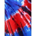 thumbnail image 4 of Panel de encaje Tie Dye Shoulder abierto más tamaño superior Rosegal  Camisetas tallas grandes, 4 of 5