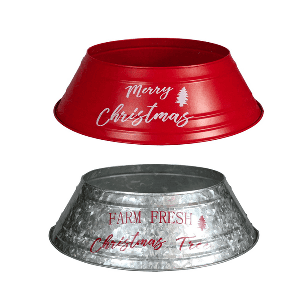 Metal Christmas Tree Collar 9" Inch Christmas Tree Ring Durable