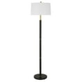 thumbnail image 2 of 62 Inch Floor Lamp, White Tapered Hardback Shade, Black with Gold Accents, 2 of 5