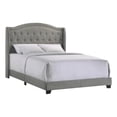 thumbnail image 1 of Pemberly Row Modern Fabric Queen Upholstered Bed in Smoke Gray, 1 of 2