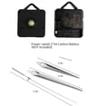 thumbnail image 5 of Gustave Frameless DIY Modern Large Wall Clock Sticker Mirror Surface Silent Home Decoration for Living Room Bedroom Office "Silver", 5 of 6