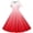 Red, variant on Pretxorve Kids Girls Short Sleeve Dress Summer Collared Gradient Print Button Cinched Waist Dance Dresses 5‑14Y