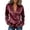 Wine, variant on BUIGTTKLOP Womens Satin Tops Wrap V Neck Top Long Sleeve Shirts Dressy Casual Business Blouses Fall Outfits