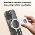 thumbnail image 3 of 360° Rotating Magnetic Phone Stand,2025 New Multi Angle Tri Fold Cell Phone Holder, Handheld Phones Grip, Magnetic Phones Tripod Stand, Smartphone Mini Tripod, 3 of 7