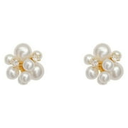 AILIUD 925 Sterling Silver Post Pearl Hoop Earrings | Fresh Water Pearl Lightweight Hoops for Women