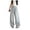 Light Blue, variant on Girls Pants Girls Casual Wide Leg Pants Solid Drawstring Elastic Waist Soft Light Gray Straight Trousers Summer Loose Fit Flowy Long Light Blue 14 Years-15 Years