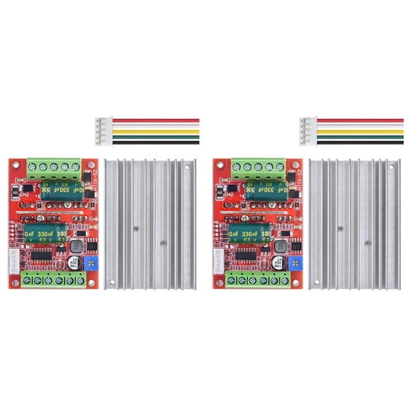 2X DC 6-60V 400W BLDC Three Phase DC Brushless Motor Controller PWM Hall Motor Control Driver Board 12V 24V 48V