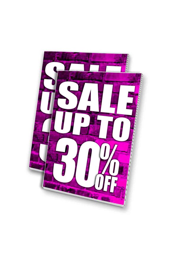 Sale Up To 30 Percent Off (24" X 36") 4mm Corrugated Plastic Panel, Graphics Applied To 1 Side (Pk of 2)