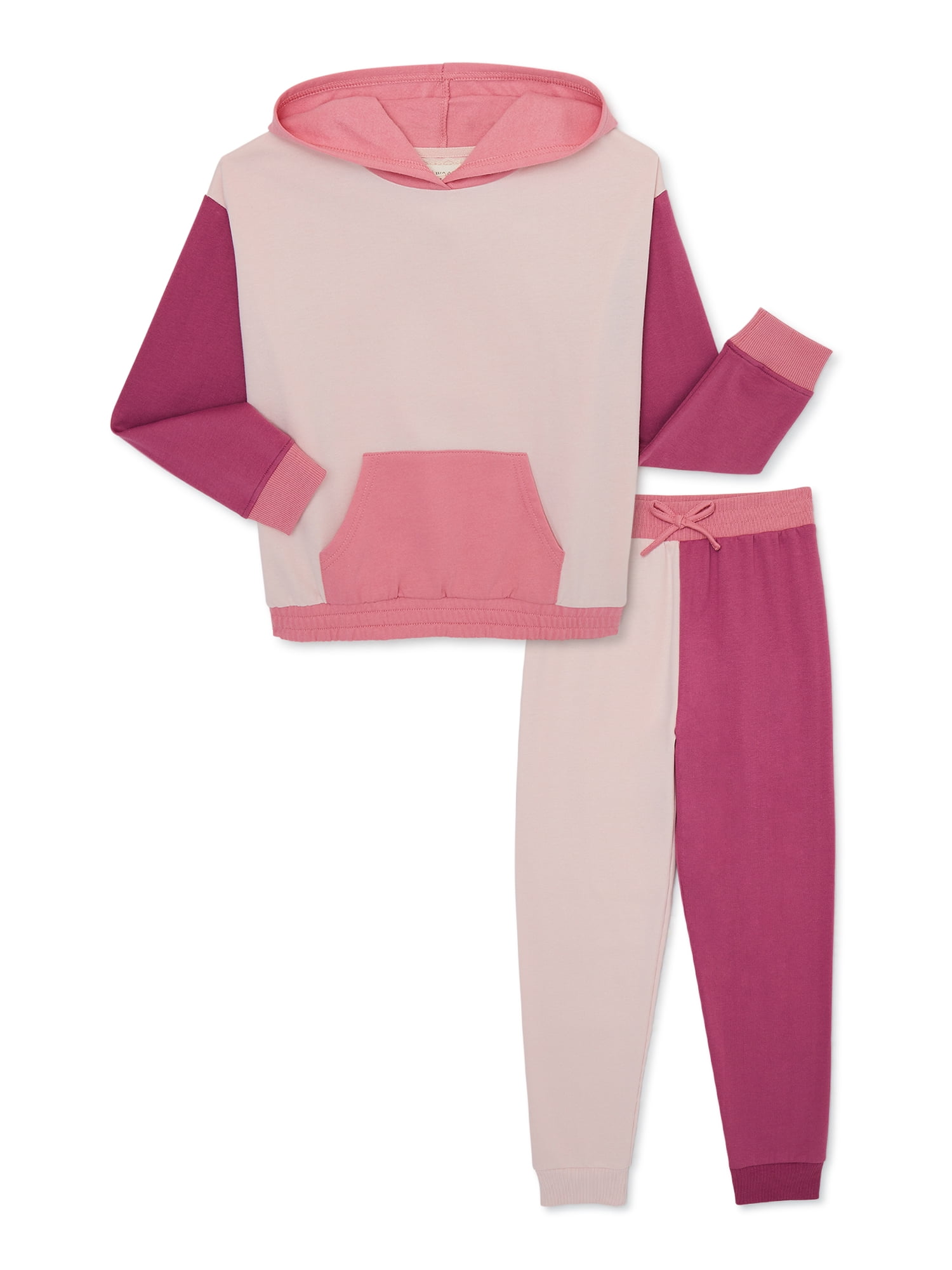 Btween Girls Colorblocked Hoodie and Leggings Set, 2Piece, Sizes 712