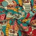 thumbnail image 6 of CLOOCL T-Shirt Long Sleeve for Women Animal Owl Print Blouse Casual Female Loose Plus Size Tops, 6 of 6