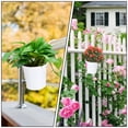thumbnail image 4 of 3pcs Iron Hanging Flowers Pot Iron Vase Decoration Balcony Hanging Bucket, 4 of 7