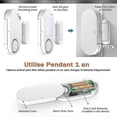 thumbnail image 3 of Wireless Door Open Sensor Alarm Me, Adjable Volume With Mute Indicators_Perfect Gift, 3 of 4